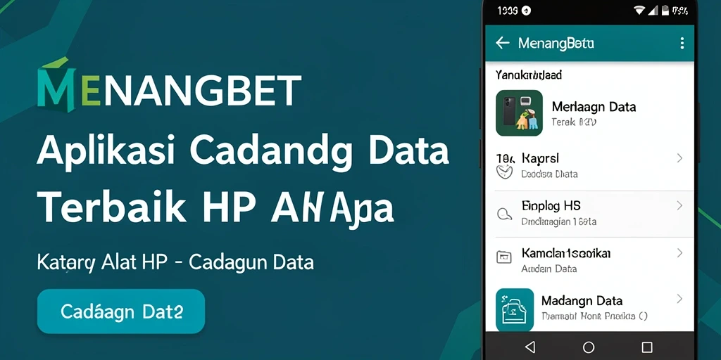 Tampilan antarmuka utama aplikasi Cadangan Data MENANGBET yang ramah pengguna.