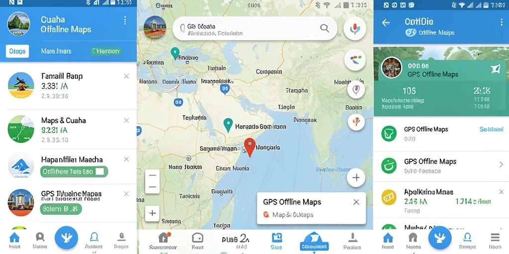 Tampilan antarmuka N06 yang rapi dan memudahkan navigasi GPS Offline.