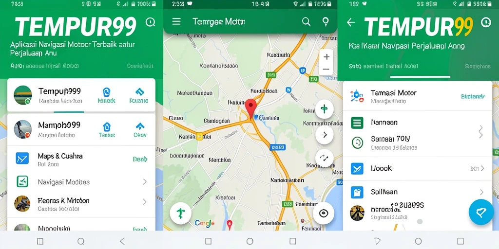 Antarmuka TEMPUR99 yang intuitif untuk Navigasi Motor.