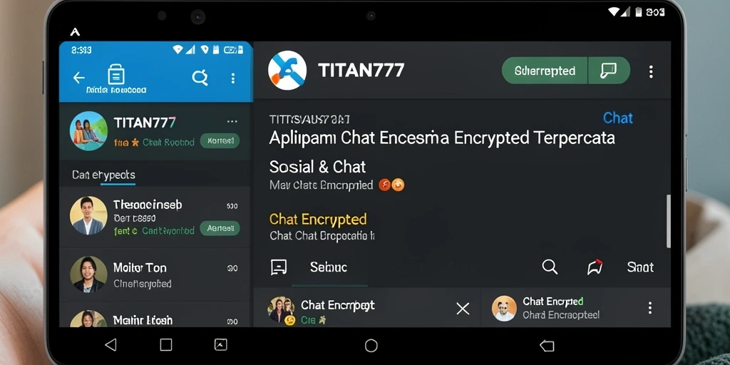 Tampilan antarmuka TITAN777 yang modern dan fungsional.