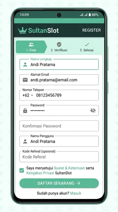 Buat Akun Baru di sultanslot dengan Mudah